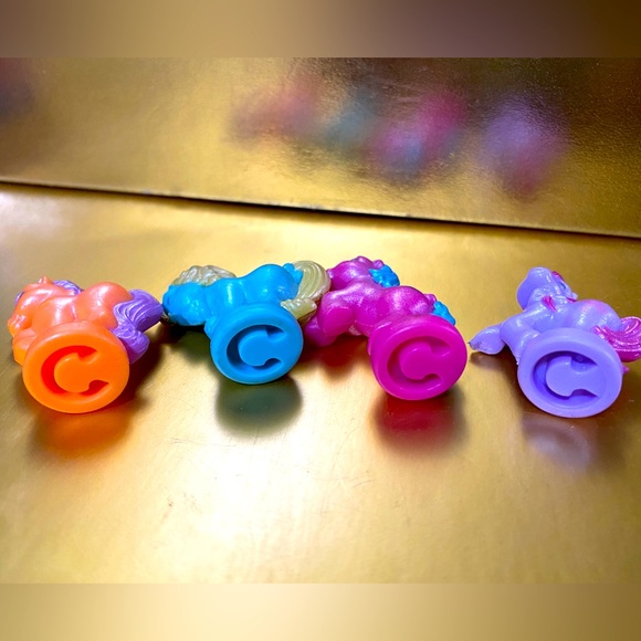 MY LITTLE PONY G1 1987-1988 PETITE PONIES PRETTY ‘N PEARLY PONIES SET OF 4 RARE - Picture 12 of 13